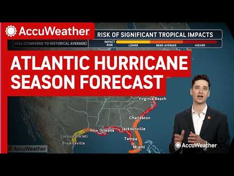 Atlantic Hurricane Season Forecast 2026: 11-16 Named Storms Predicted by AccuWeather