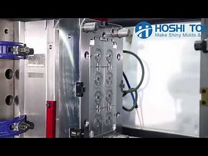 Injection mold action--Collapsible cores action for multi-cavity mold