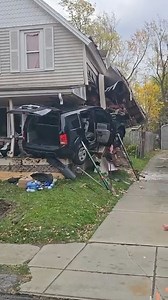 Horrific crash into a home in Buffalo with injuries on Friday, November 1st (vid cred Buffalo Fire Department-Helmets & Hose Wagons) | Niagara Action