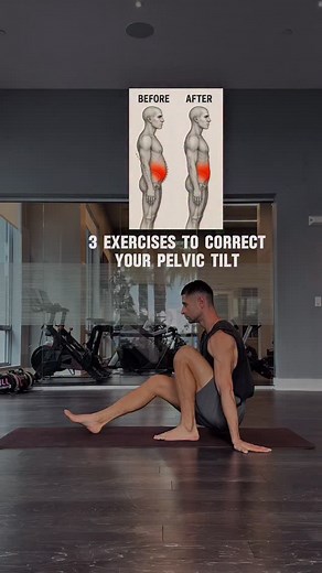 1.1K views · 5 comments | Pelvic Tilt  These 3 exercises will help you correct pelvic tilt: • Strengthen your glutes • Open your hip flexors • Teach your pelvis proper alignment Simple, effective, and perfect for beginners. #mobility #pelvichealth #lowerbackpain #mobilityexercises #hipmobility #fitnesscoaching | Ilya Panin | Facebook