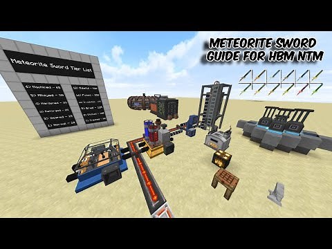 METEORITE SWORD Progression Guide - HBM NTM || How to get all Meteorite swords in HBMs Mod