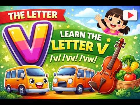 Learn the Letter V Sound FAST! |V Words for Kids | Fun & Easy Phonics.