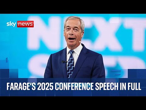 Nigel Farage addresses Reform conference 2025 | Watch in full