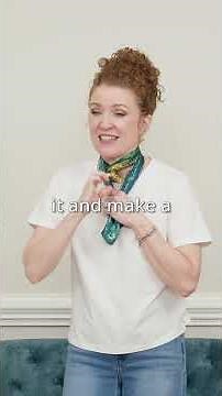 Ditch the basic scarf knot: Try this instead! #fashionhacks #scarf