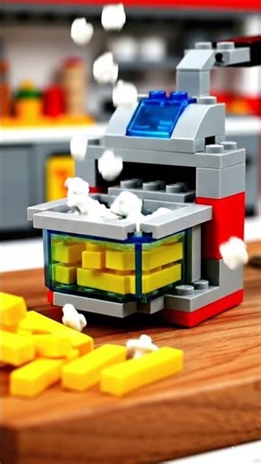 LEGO French Fries Kitchen Construction NO TALKING
