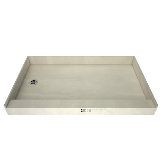 Reviews for Tile Redi Redi Base 32 in. x 60 in. Single Threshold Shower Base with Left Drain and Polished Chrome Drain Plate | Pg 4 - The Home Depot