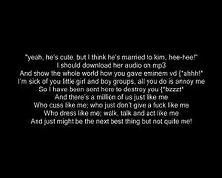 Eminem - The Real Slim Shady - Music And Lyrics