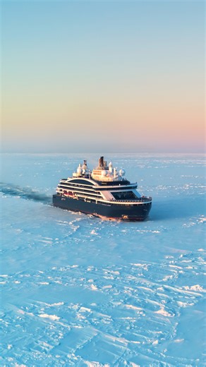From sunrise to starry-night, here is a look into life aboard Le Commandant Charcot in The Arctic. ​ Cover image taken during a safety flight. 🎥 ©PONANT- Julien Fabro, Antoine Le Guen, Charlotte Bertonneau 📸 ©PONANT- Julien Fabro | Le Commandant Charcot