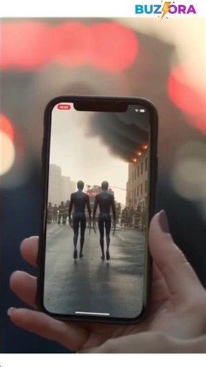 👽 Aliens Help People During a Real Street Fire! Unbelievable Scene 🔥 #Shorts