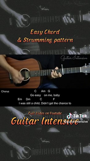 Tutorial Kunci Gitar Mudah - Easy On Me Chords & Strumming Pattern