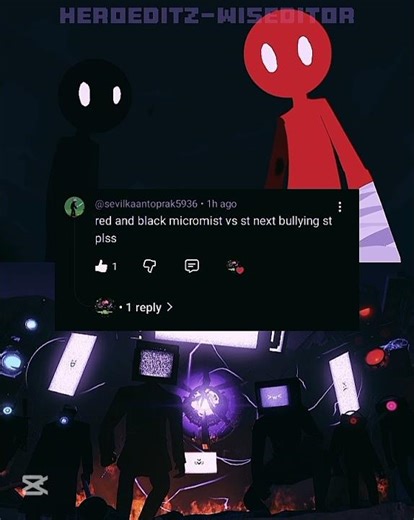 Lazy Edit 😴|Red & Black #vs Comp Skibidi Toilet|#micromist #wis #edit #redvsblack #skibiditoilet #a