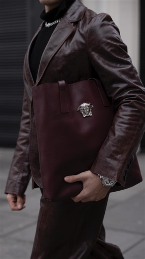 Mert Koyuncu on Instagram: "Let’s get dressed in @versace leather! #Versace #mensoutfits #mensfashion #runwayfashion"