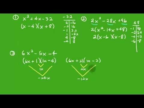Factoring: Trinomials
