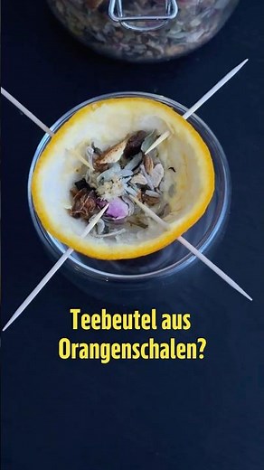 Brewing tea without tea bags? 🍊 This orange peel hack is ingenious!