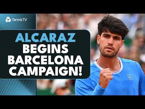 Carlos Alcaraz Begins His Barcelona Campaign vs Otto Virtanen! | Barcelona 2026 Match Highlights