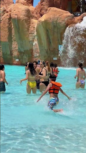 Wave Pool Fun in Largest Water Park - Get Waves Dance💯 #waterpark #wavepool #aquapark