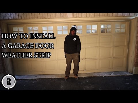 How to install a garage door weather strip - 001