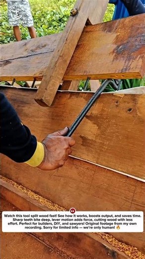 Powerful Hand Tool Wood Splitting Trick – Amazing Speed Boost!