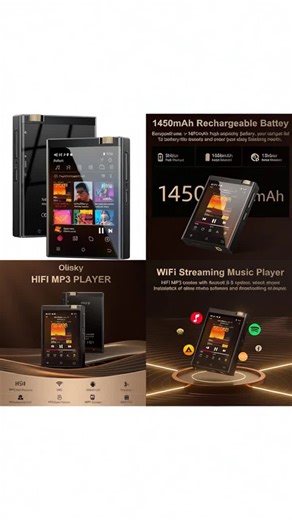Oilsky Hi-Fi Mp3 Player: Bluetooth & Wi-Fi Enabled