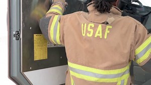 14K views · 1K reactions | Rare, rugged, and resilient… females in fire. United States Air Force female firefighters with the 378th Air Expeditionary Wing describe what it is like to be a female in the firefighter world. | U.S. Department of War | Facebook