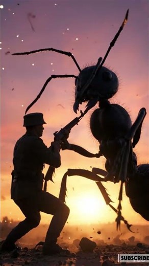 ant army vs human soldier #animation #cartoon #animals #funny #film #movie #ai