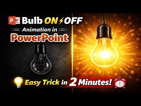 Bulb ON/OFF Animation in PowerPoint 💡 | Easy Trick in 2 Minutes