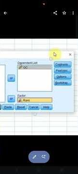 SPSS commands for ANOVA & homogeneity of Variance