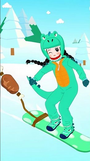 Sparkling on the snow✨ | Champion on the snow❄️ | First Aid Princess #shortsㅣ#shortsvideo | Genie...
