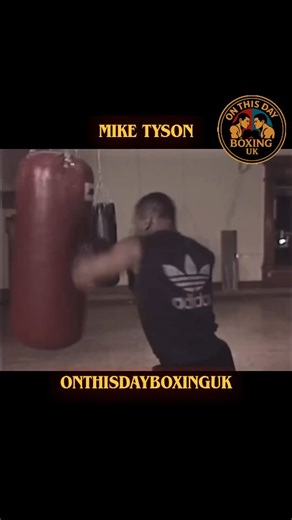 onthisdayboxinguk on Instagram: "Mike Tyson's heavy bag training was a cornerstone of his legendary power and explosiveness, focusing on high intensity bursts, full-body force generation, and specific punch combinations. His mentor, Cus D'Amato, believed power could be developed, not just naturally inherent. #miketyson #miketysonontheheavybag #miketysonheavyweightboxing #heavyweightlegends #heavyweightchampion #heavyweights #heavyweightboxing #boxingtraining #classicboxing #heavybagtraining #box
