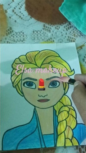 Elsa makeup 💄! #short #ytshorts #happy family 85 vlog 🥰