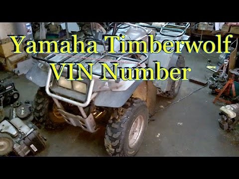 HOW TO FIND YAMAHA TIMBERWOLF VIN NUMBER