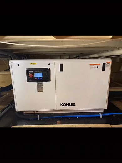 An installation of a Kohler marine generator.