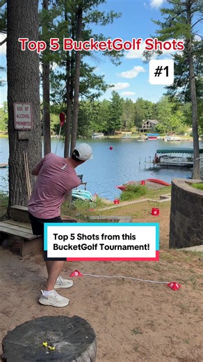 Top 5 Shots from our most recent @BucketGolf Tournament! The BEST Backyard Game! Wait for the BONUS SHOT 👀🔥 #bucketgolf #backyardgame #outdoorgame #top5 #fun @Twin Tour Golf
