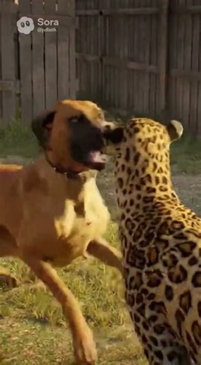 Hero Dog Saves Baby Goat from Leopard Attack 🐐