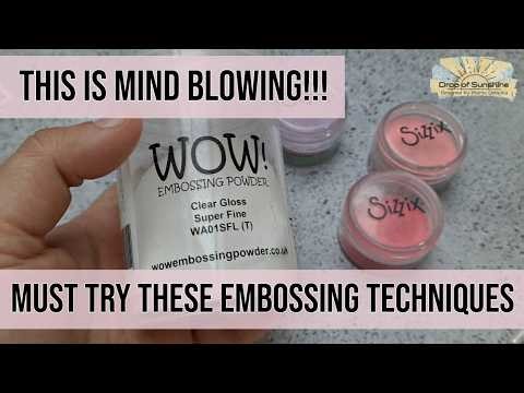🔥🔥 MUST TRY THIS EMBOSSING TECHNIQUE!! #cardmaking
