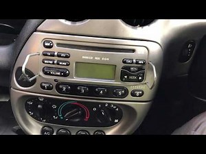 HOW TO REMOVE FORD KA 6000CD RADIO STEREO FROM DASHBOARD TO GET SERIAL NUMBER AND RADIO CODE