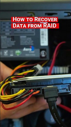 How to recover data from a RAID 5 array built on a Buffalo NAS, model hd-H1.0TGLR5 #shorts #short