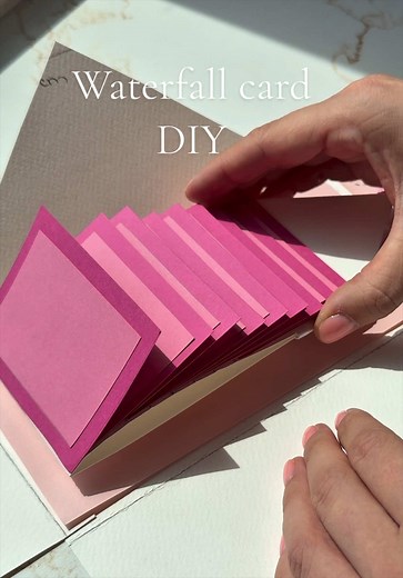 Part 2: Waterfall card for pictures tutorial 💕 This is second part of my envelope card for my mom for Mothers Day