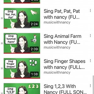 1.6K views · 13 reactions | Easy songs with actions--Follow me! www.youtube.com/musicwithnancy | Children's Music with Nancy Kopman | Facebook
