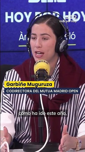 GARBIÑE MUGURUZA, on the MUTUA MADRID OPEN VIP BOXES: "It's what WORKS"
