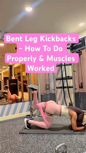 Bent Leg Kickbacks - How To Do Properly & Muscles WorkedEngage your abdominals by