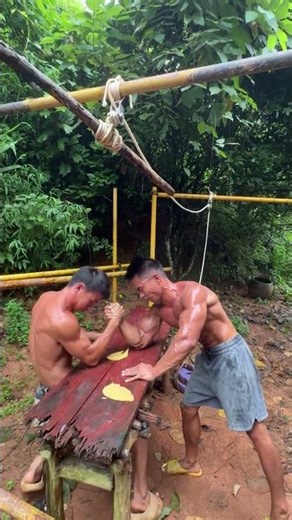 The ultimate showdown between two muscular men #gym #motivation