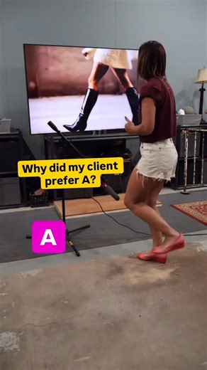ReelFoleySound-Sanaa Kelley on Instagram: "Same shoe. Same performance. So why did my client choose A? 👠🎧 Tiny differences in weight, timing, and texture can completely change how a step feels on screen. That’s the magic of Foley. #FoleyArtist #SoundDesign #BehindTheScenes #Reels #FilmSound"