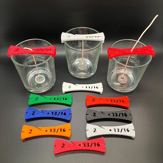 Single Wick Holder - Wick Centering Tool for Candle Making - 3D Printed With PETG - Multiple Sizes and Colors - Etsy