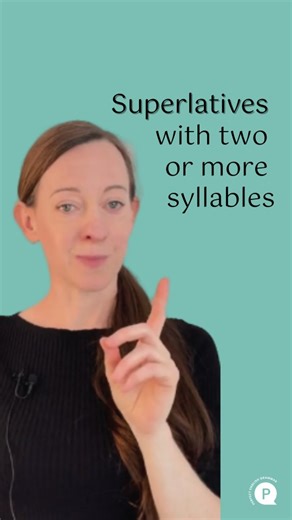 How to make superlative adjectives with two or more syllables. . . Let’s review! 💡 Make the superlative. Use ‘est’ if possible. 1. Clever → _______ 2. Bored → _______ 3. Intelligent → _______ . . . . . . . . . . Answers: 1. cleverest 2. most bored 3. most intelligent | Perfect English Grammar