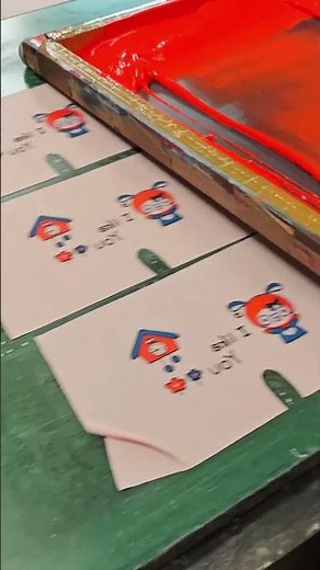 Screen printing technique demonstration