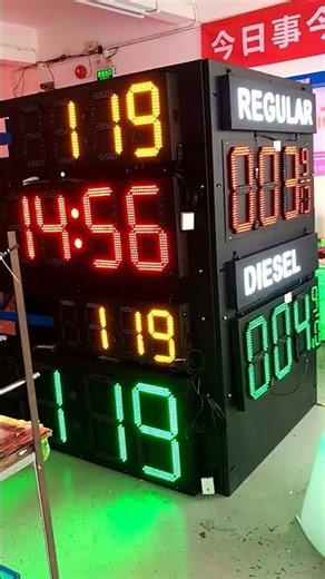 LED Digital time and temp clock Sign IP65