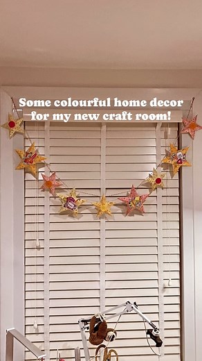 1.3K views · 141 reactions | Here’s some Craft Room DIY decor inspiration for you all! I just need to add some twinkle lights when I get some! #craftroom #craftroomdecor #diysomedecor #diybunting #diygarland #madetosurprise #mixedupcraft #craftstash | Mixed Up Craft | Facebook