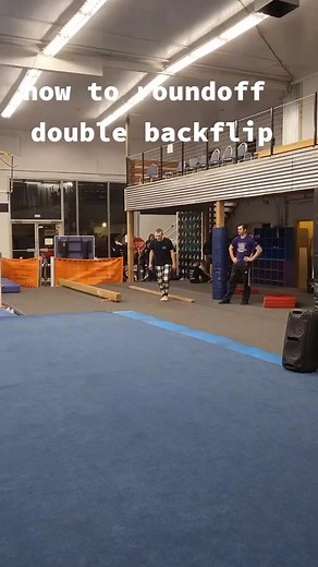 how to roundoff double backflip #fypシ