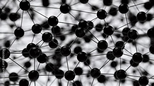 Abstract network of connected nodes